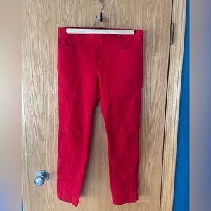 Red dress pants